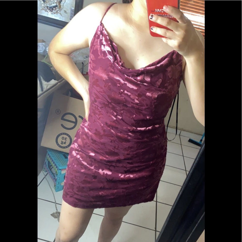 Velvet loose dress